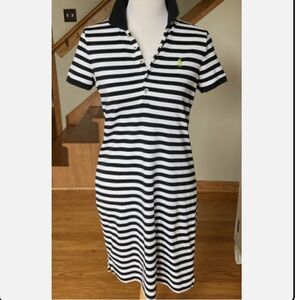 Ralph Lauren Black and White Striped Dress